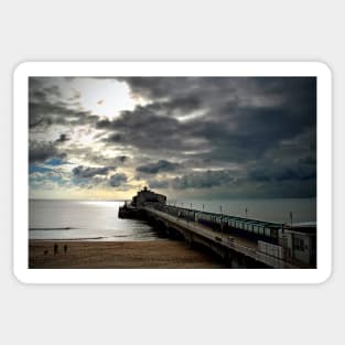 Bournemouth Pier And Beach Dorset England Sticker